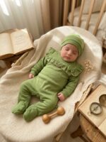 ست لباس نوزادی بگیسا چهار تکه با طراحی لطیف و جذاب